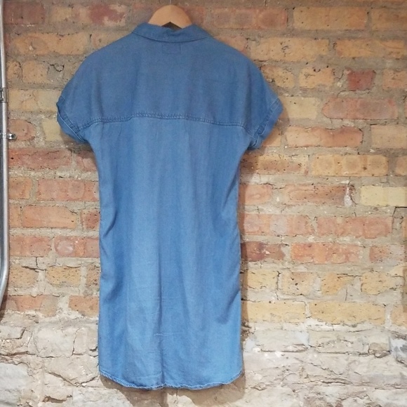 Marine Layer Daisy Chambray Tunic Dress - Picture 7 of 8